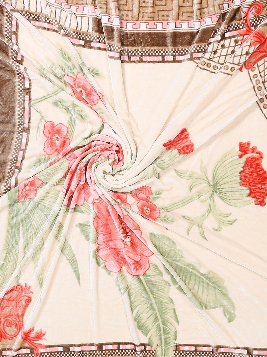 331 GSM 100% Polyester Double Bed 1 Bedsheet with 2 Pillow Cover (Miranda)