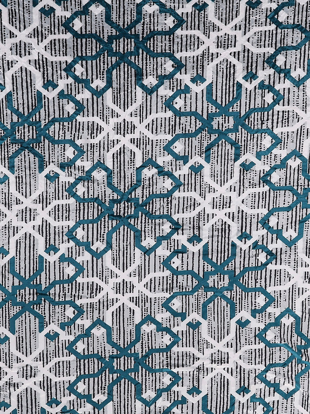 487 GSM 100% Polyester Double Bed 1 Bedsheet, 2 Pillow Cover & 2 Cushion Case (Pristine 4 Pcs Set)