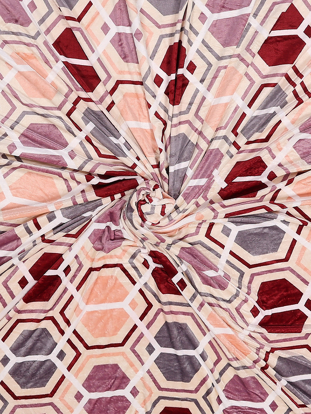 487 GSM 100% Polyester Double Bed 1 Bedsheet, 2 Pillow Cover & 2 Cushion Case (Pristine 4 Pcs Set)