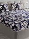 404 GSM Polyester Double Bed 1 Bedsheet with 2 Pillow Cover (Ruby Gold)