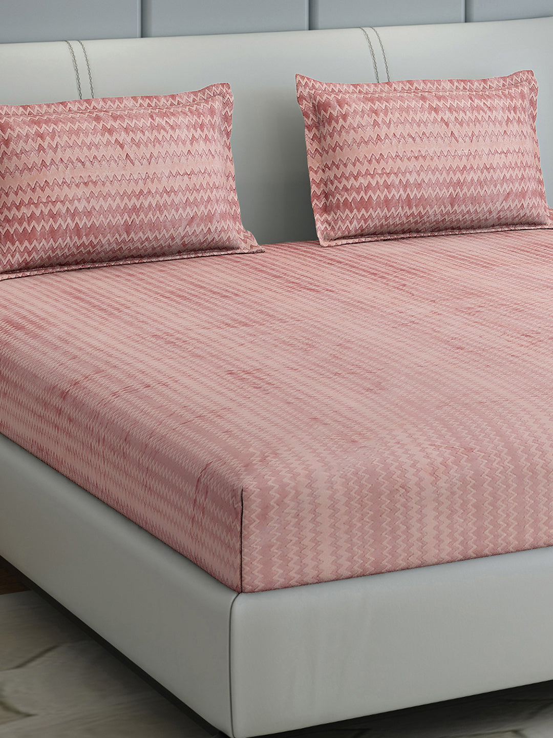 393 GSM Polyester King Bed 1 Bedsheet with 2 Pillow Cover (Spherix)