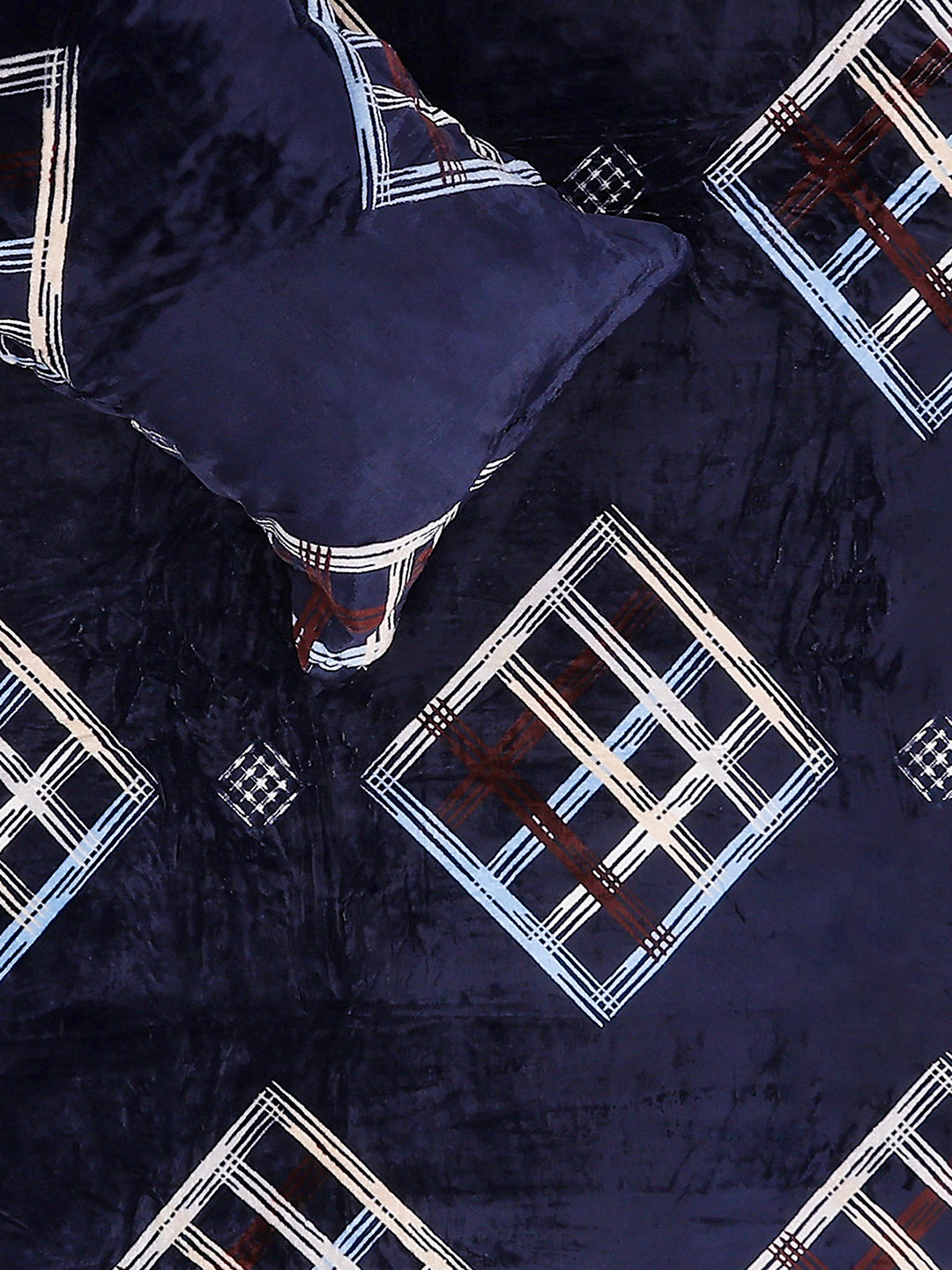 247 GSM 100% Polyester King Bed 1 Bedsheet with 2 Pillow Cover (Teresa)