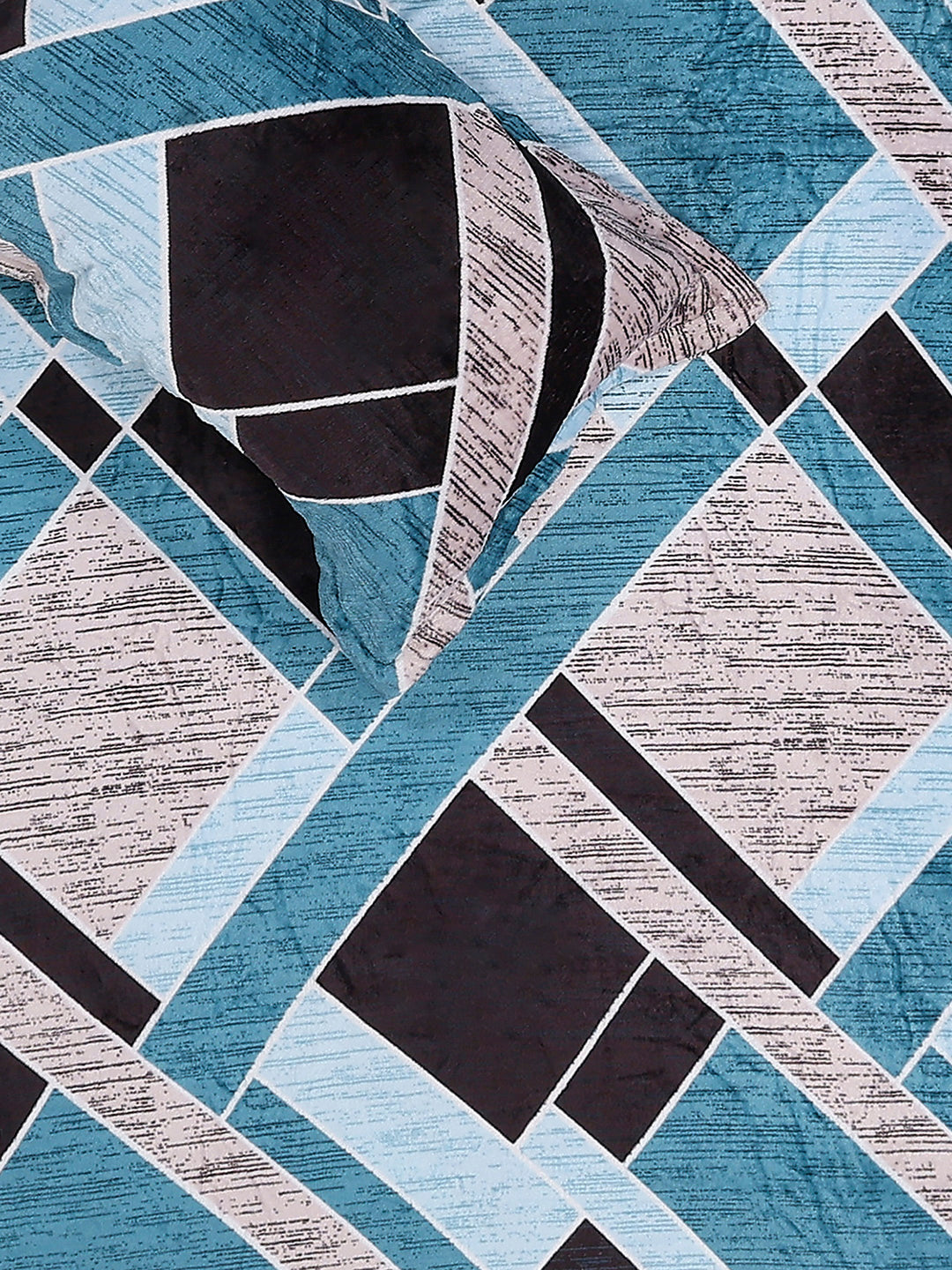 247 GSM 100% Polyester King Bed 1 Bedsheet with 2 Pillow Cover (Teresa)