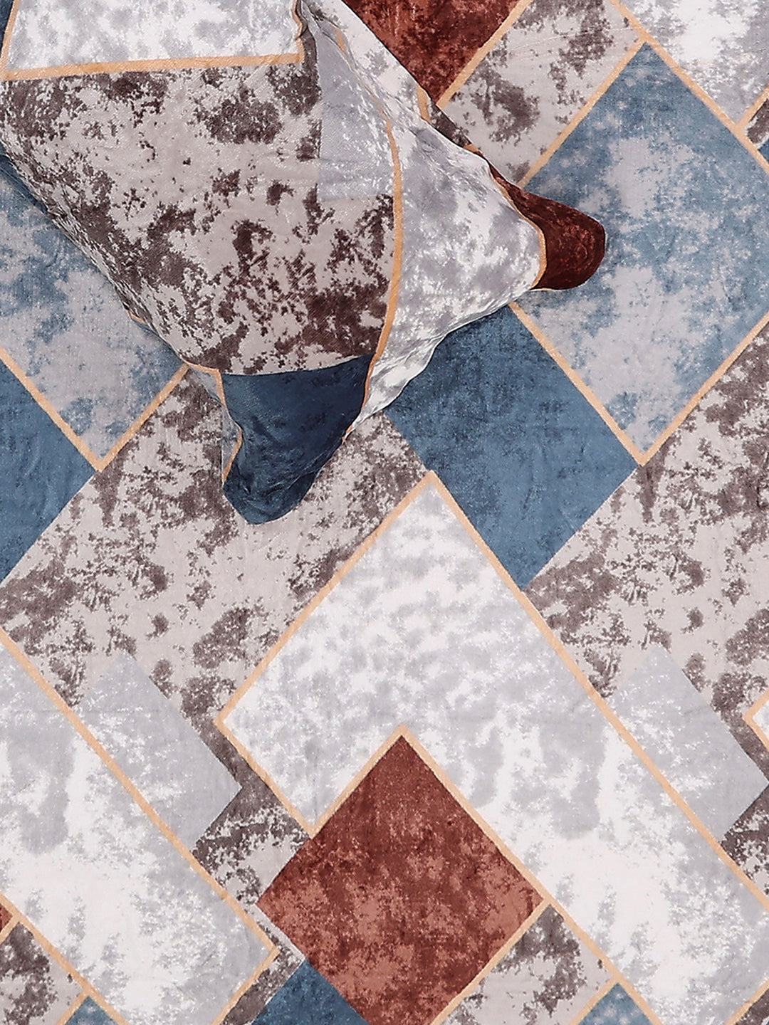 247 GSM 100% Polyester King Bed 1 Bedsheet with 2 Pillow Cover (Teresa)