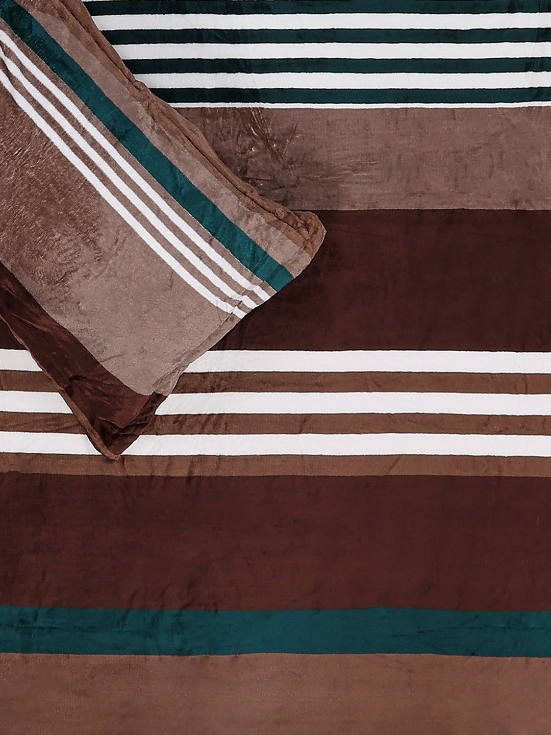 247 GSM 100% Polyester King Bed 1 Bedsheet with 2 Pillow Cover (Teresa)