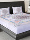 252 GSM 100% Polyester King Bed 1 Bedsheet with 2 Pillow Cover (Urban)