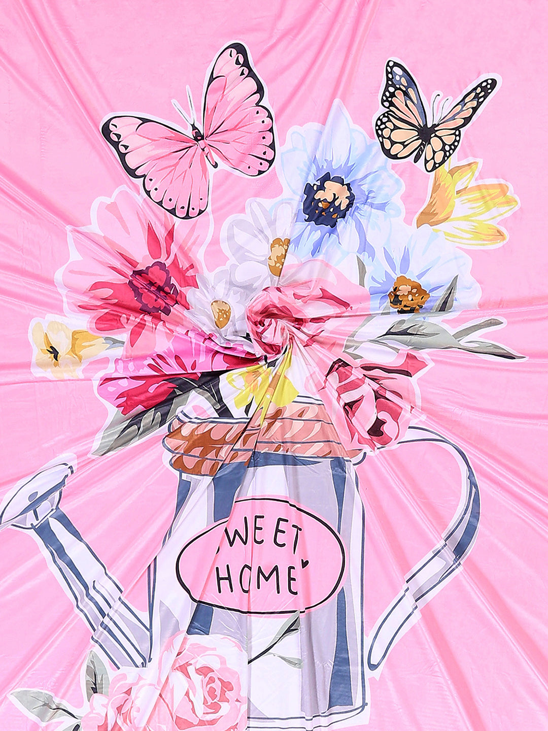 252 GSM 100% Polyester King Bed 1 Bedsheet with 2 Pillow Cover (Urban)