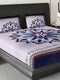 252 GSM 100% Polyester King Bed 1 Bedsheet with 2 Pillow Cover (Urban)