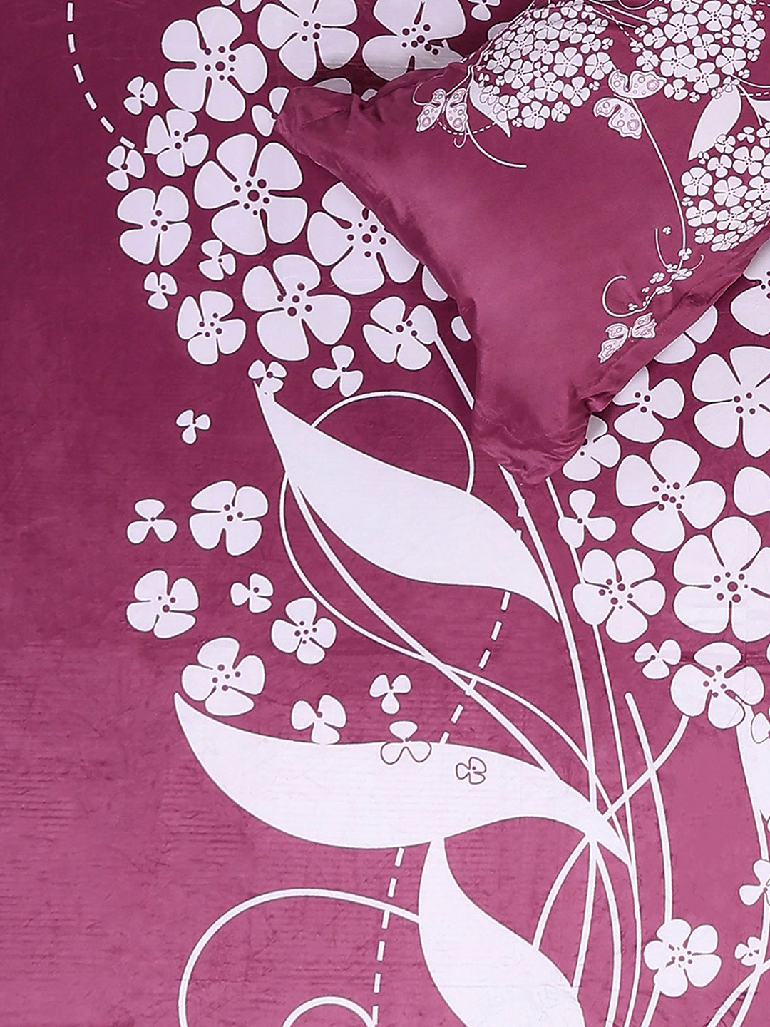 252 GSM 100% Polyester King Bed 1 Bedsheet with 2 Pillow Cover (Urban)