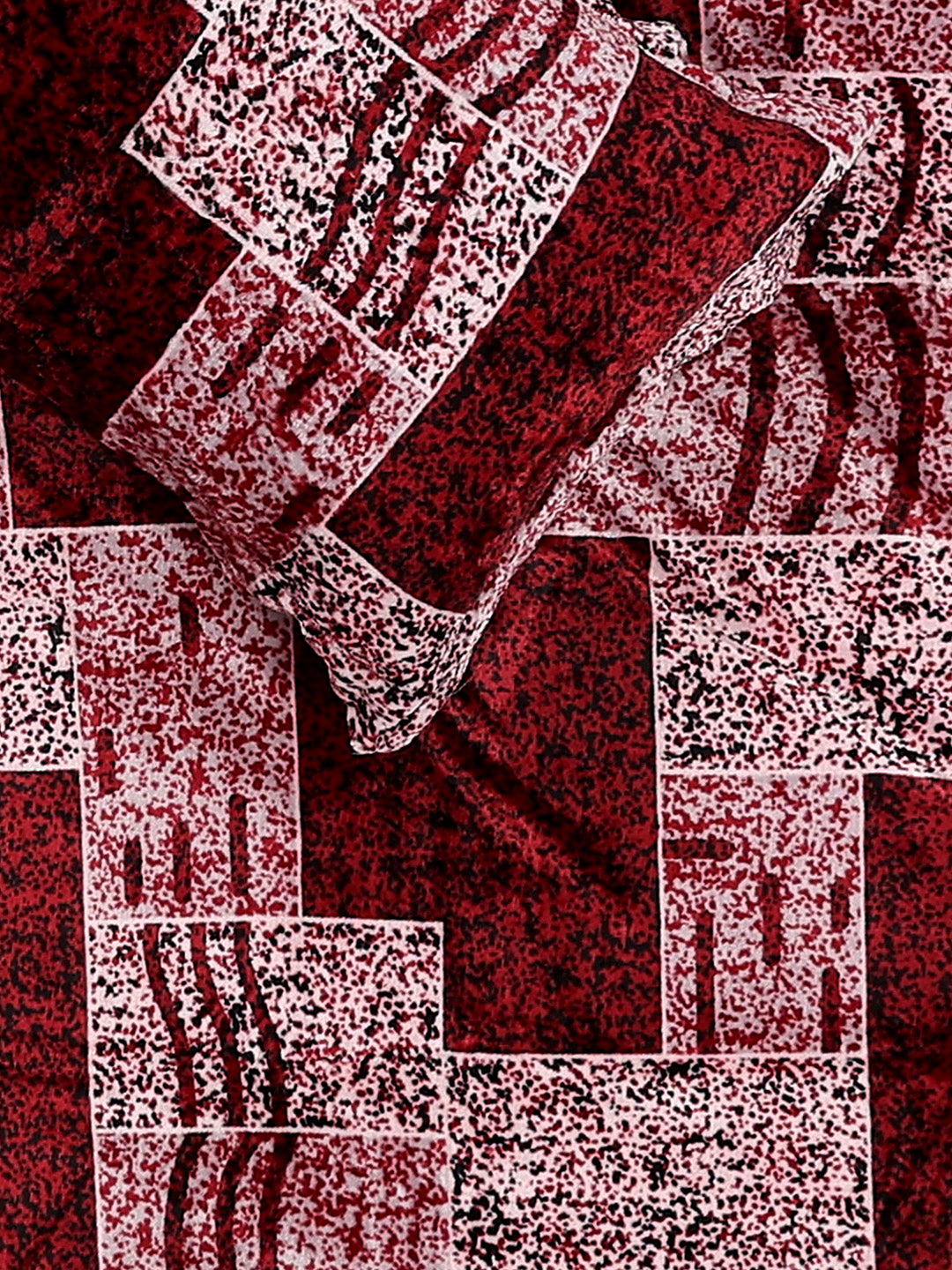 247 GSM 100% Polyester King Bed 1 Bedsheet with 2 Pillow Cover (Vibe)