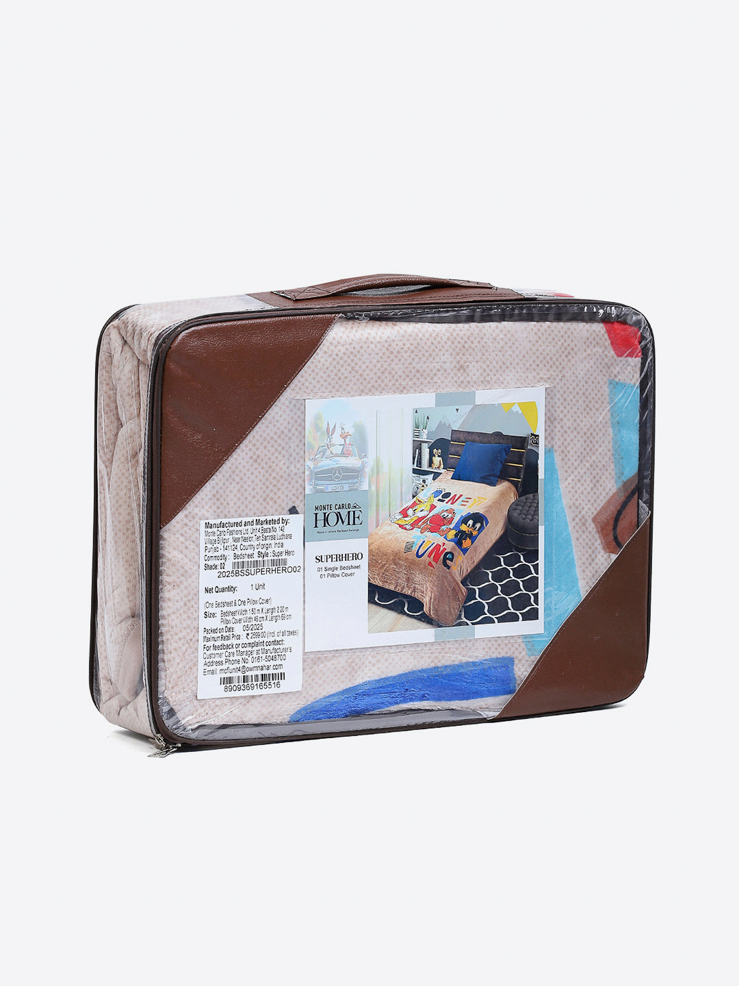 Printed Baby Winter Bedsheet 1 Ply, 370 GSM, 1.3 kg (Super Hero)