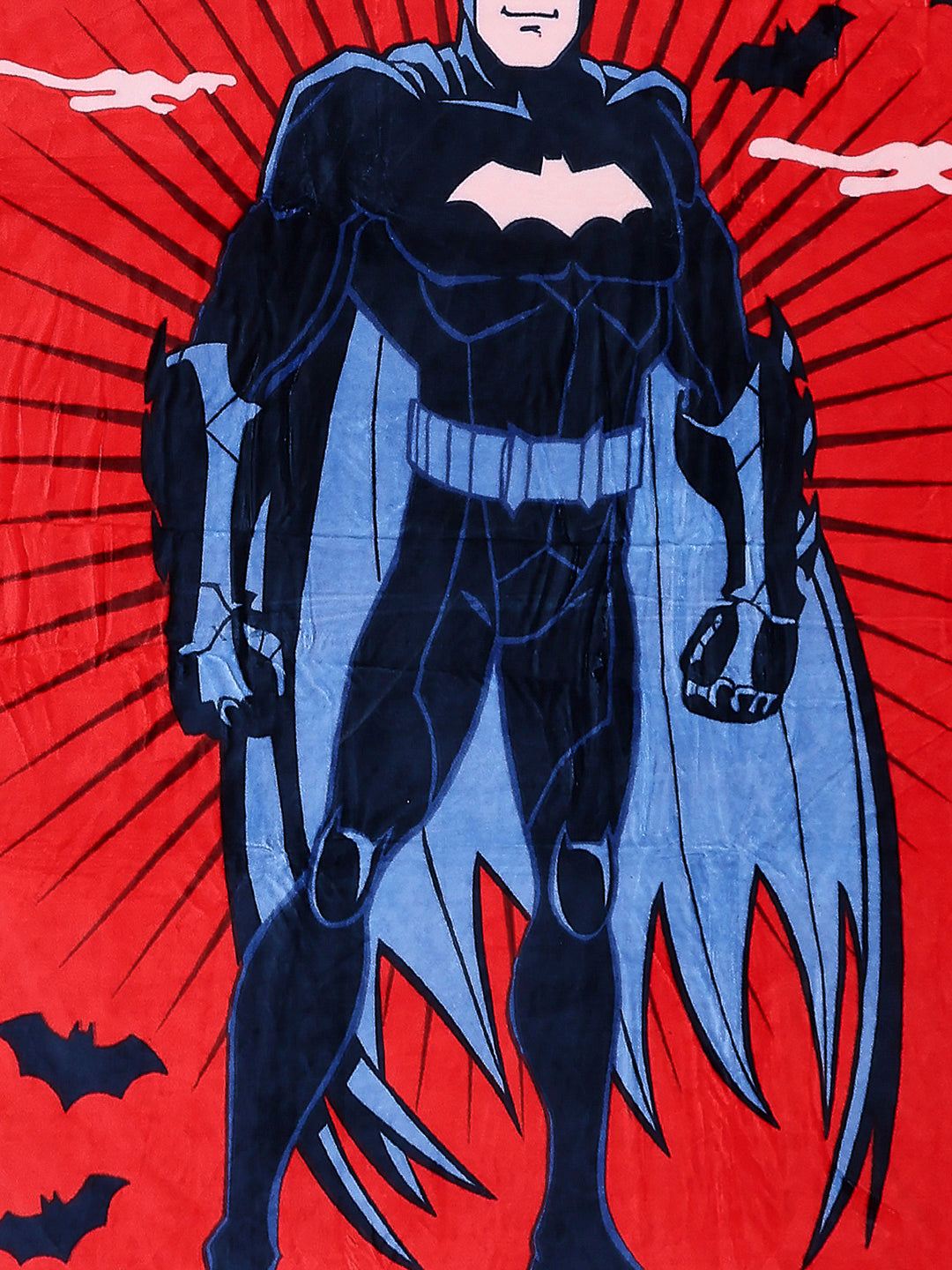 Printed Baby Winter Bedsheet 1 Ply, 370 GSM, 1.3 kg (Super Hero)