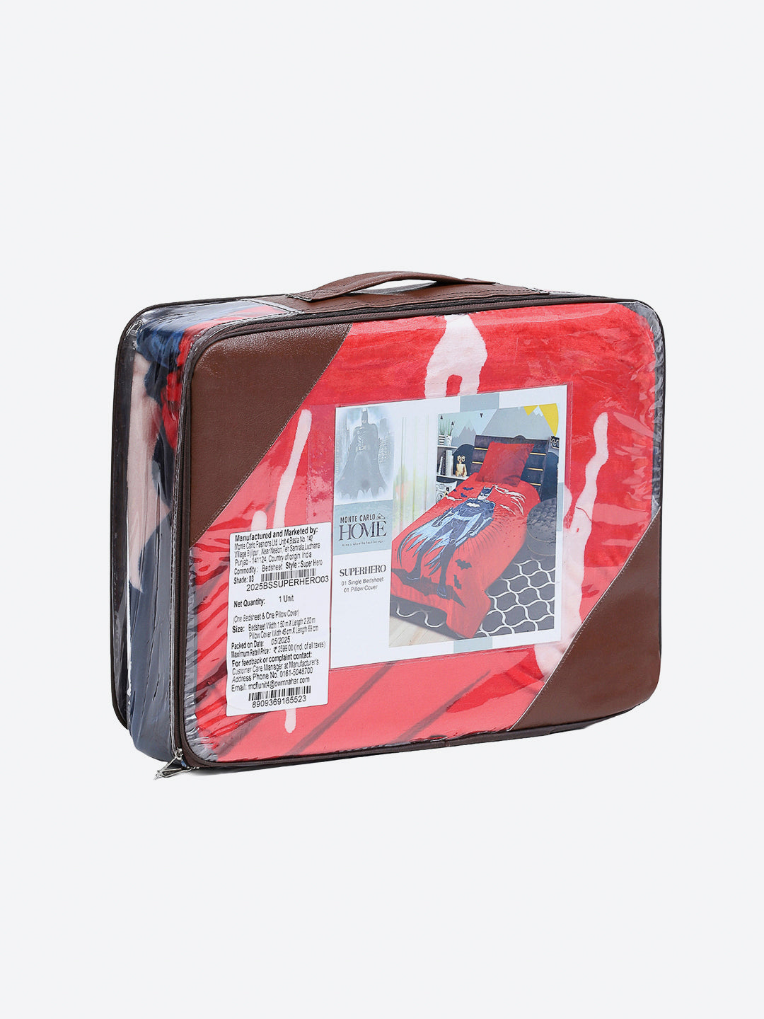 Printed Baby Winter Bedsheet 1 Ply, 370 GSM, 1.3 kg (Super Hero)