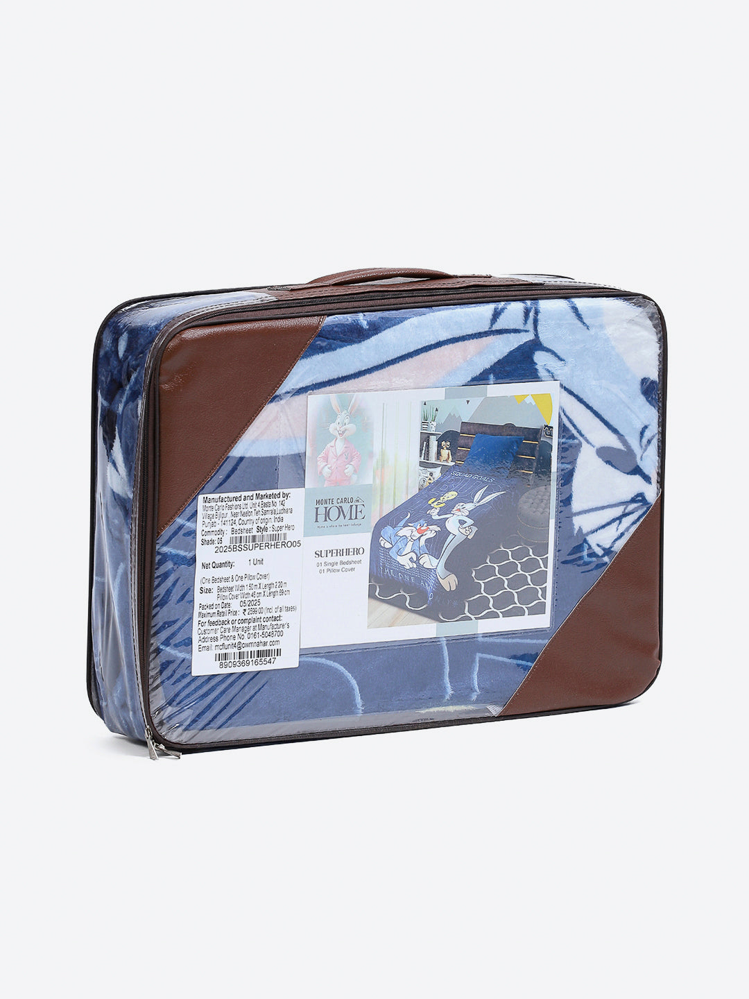 Printed Baby Winter Bedsheet 1 Ply, 370 GSM, 1.3 kg (Super Hero)