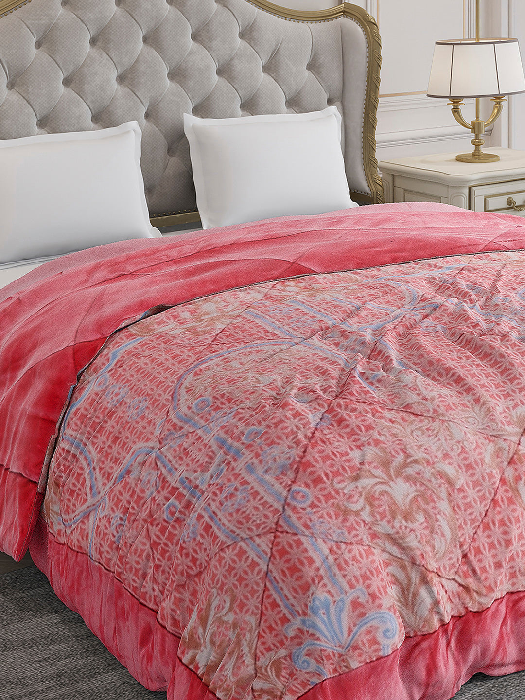 Printed Double Bed 1026 GSM Comforter for Winter - (Alia)