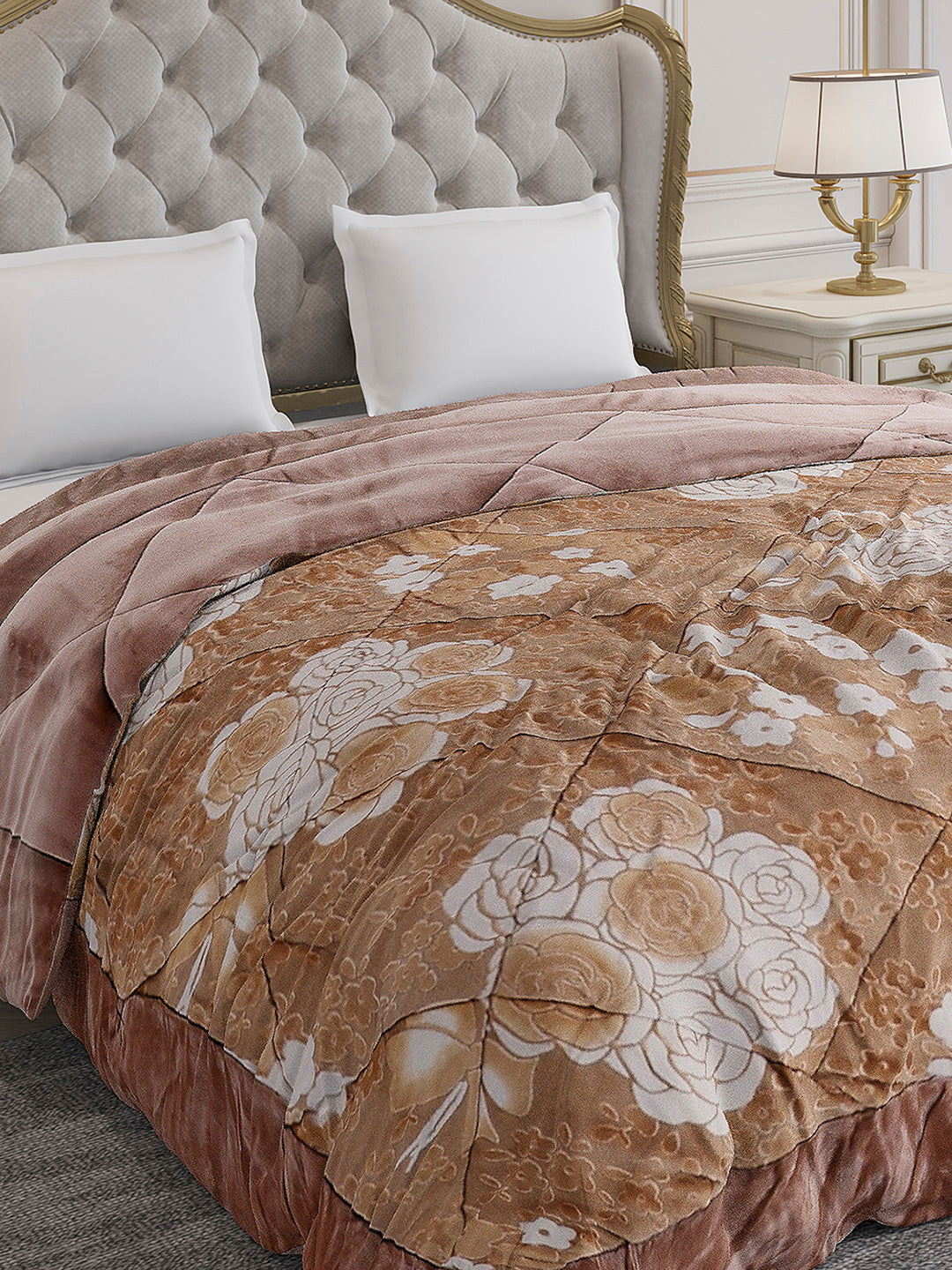 Printed Double Bed 1026 GSM Comforter for Winter - (Alia)