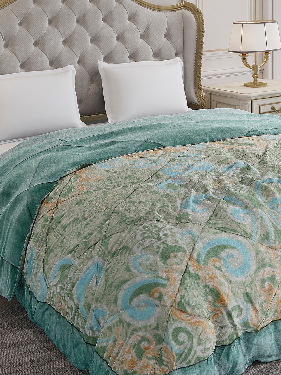 Printed Double Bed 1026 GSM Comforter for Winter - (Alia)