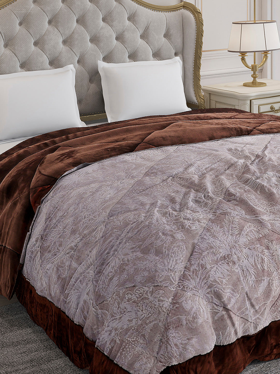 Printed Double Bed 1026 GSM Comforter for Winter - (Alia)