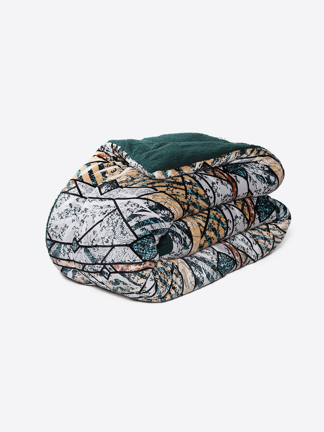 Printed Double Bed 852 GSM Comforter for Winter - (Altroz)