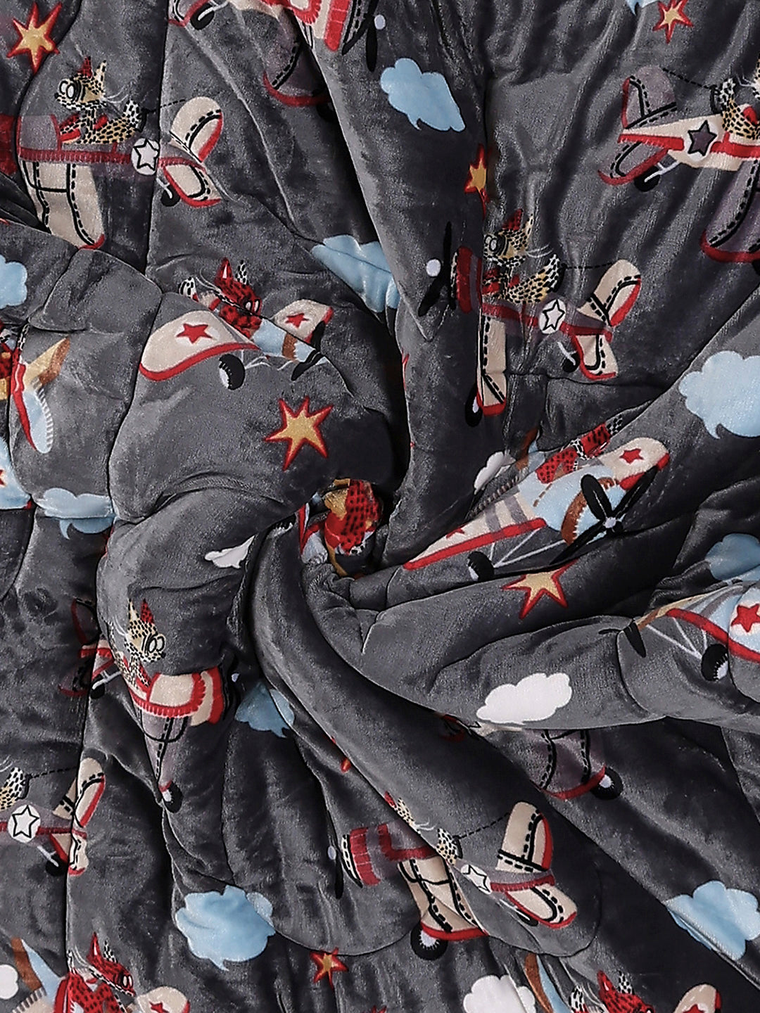 Printed Single Bed 1022 GSM Comforter for Winter - (Ananya)