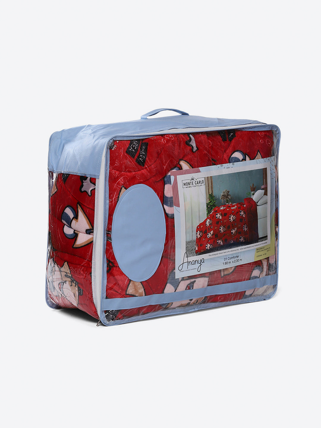 Printed Single Bed 1022 GSM Comforter for Winter - (Ananya)