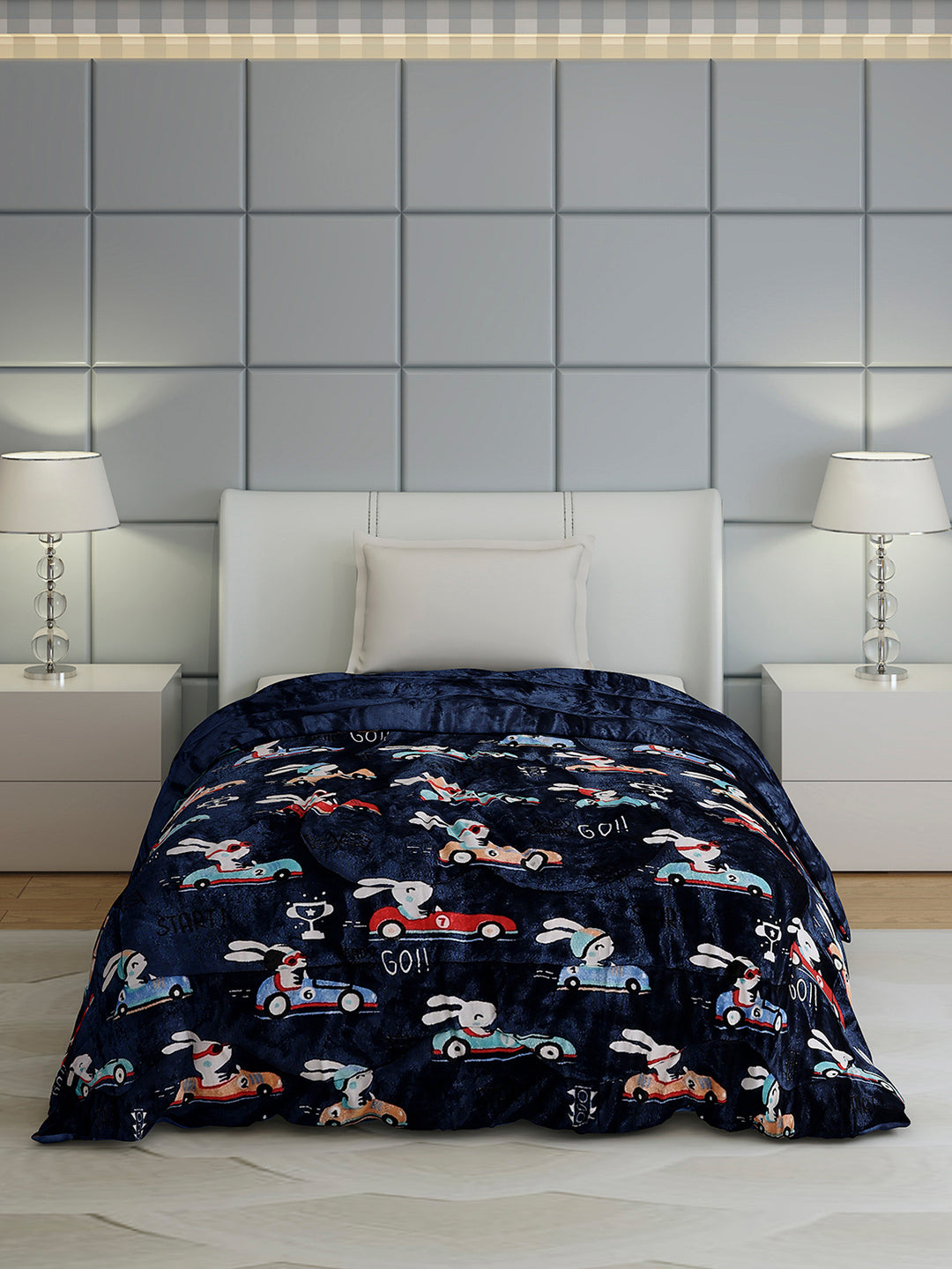 Printed Single Bed 1022 GSM Comforter for Winter - (Ananya)