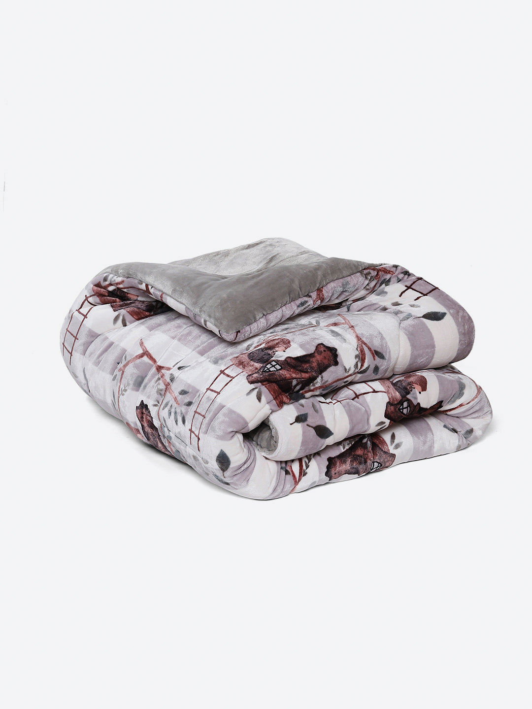 Printed Single Bed 1022 GSM Comforter for Winter - (Ananya)