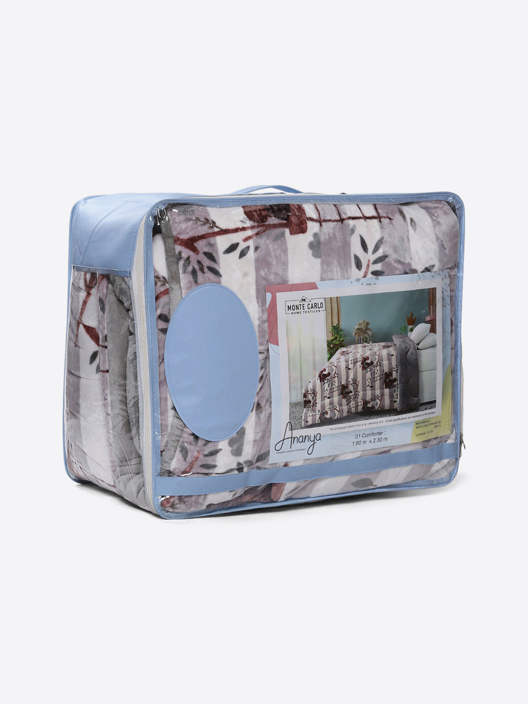 Printed Single Bed 1022 GSM Comforter for Winter - (Ananya)