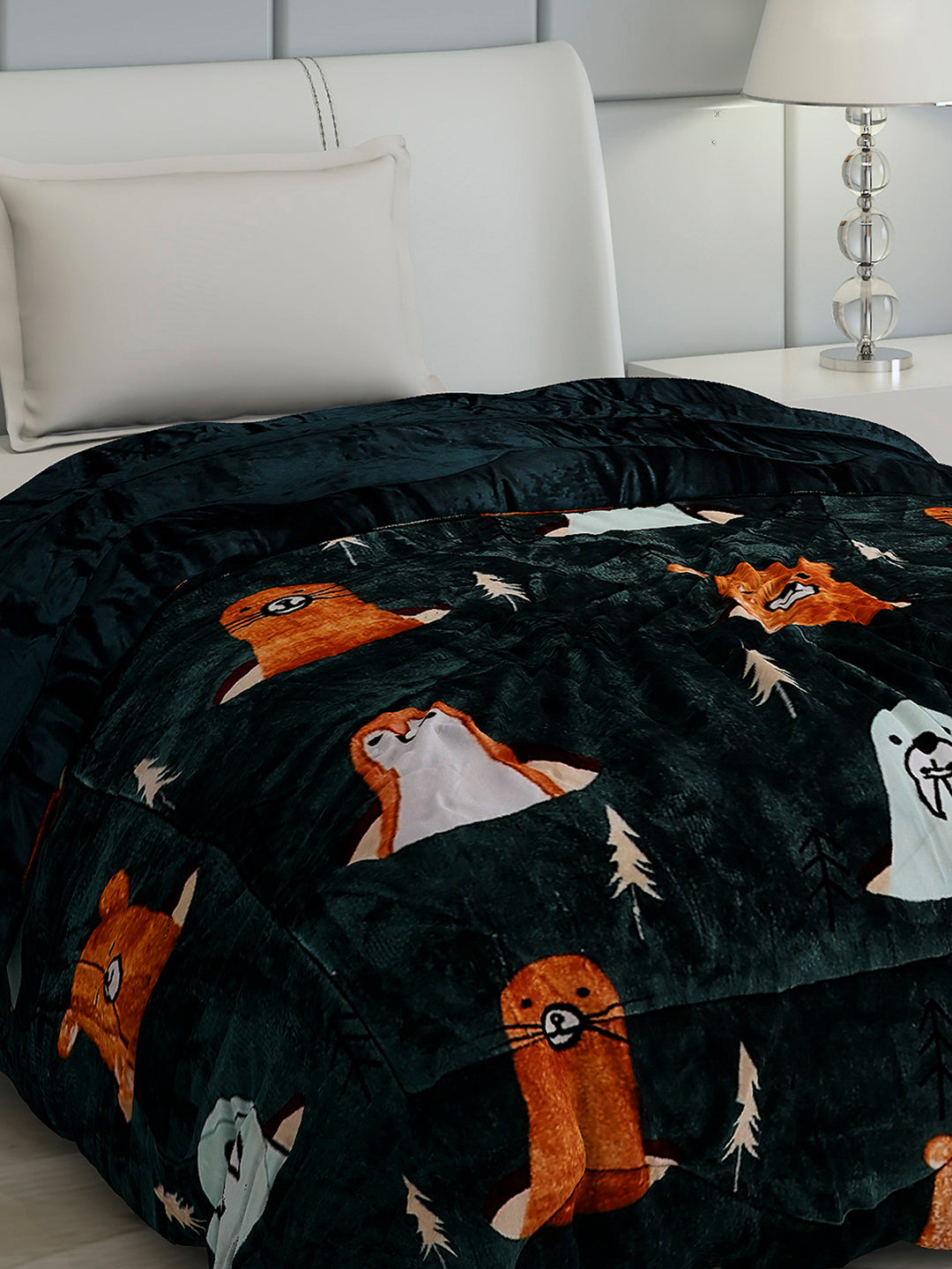 Printed Single Bed 1022 GSM Comforter for Winter - (Ananya)