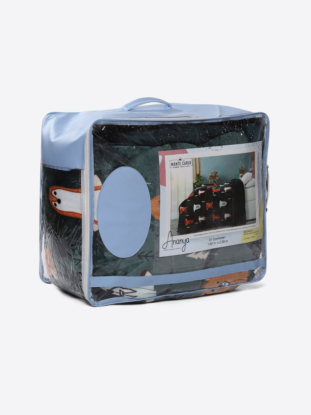 Printed Single Bed 1022 GSM Comforter for Winter - (Ananya)