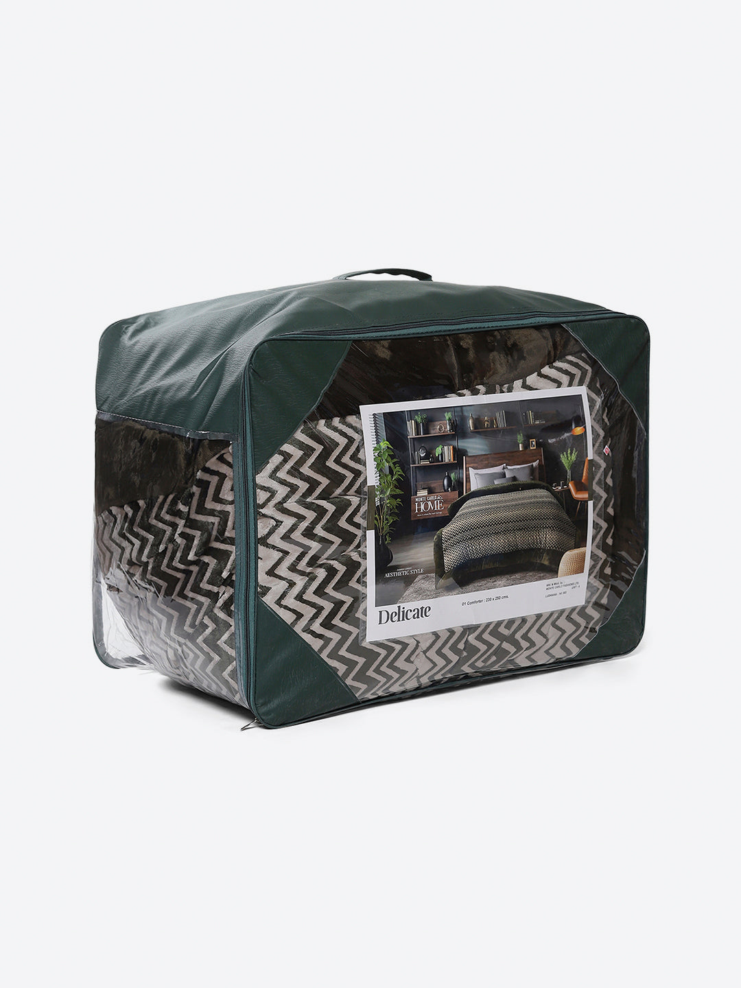 Printed Double Bed 1078 GSM Comforter for Winter - (Delicate)