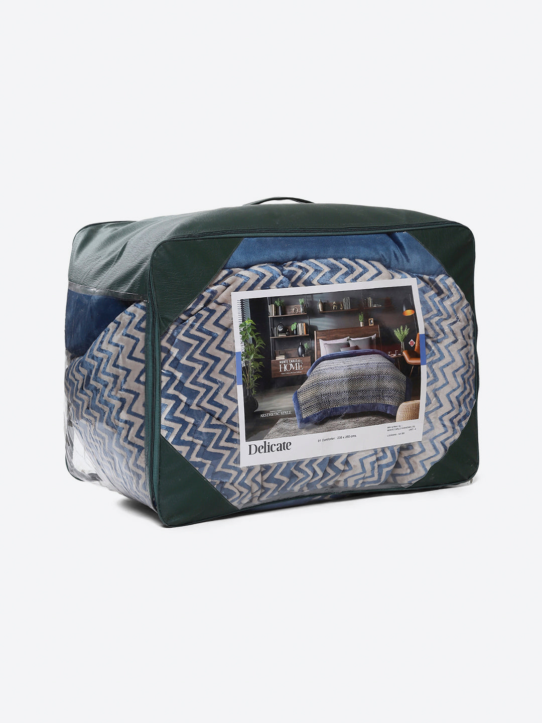 Printed Double Bed 1078 GSM Comforter for Winter - (Delicate)
