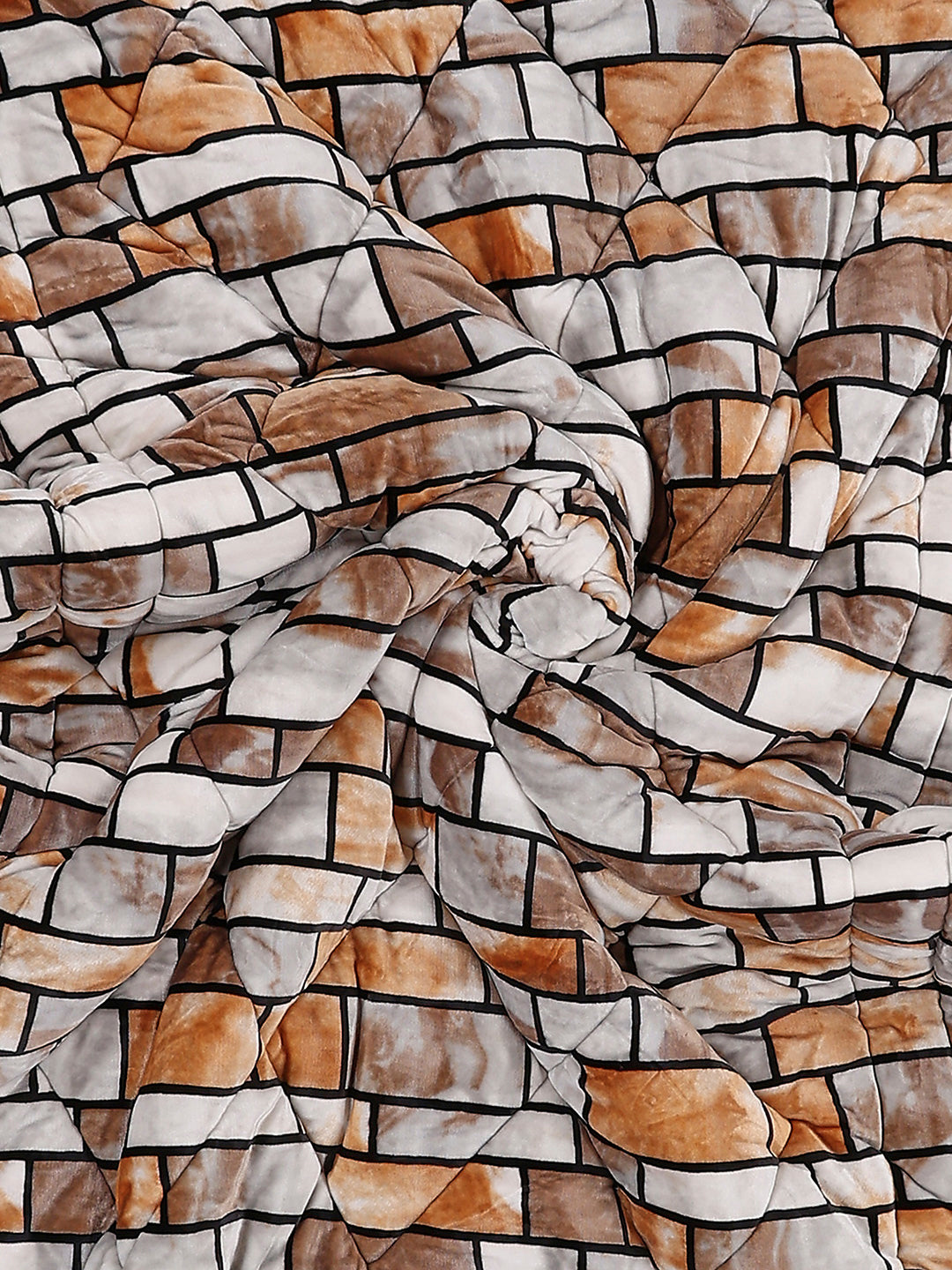 Printed Single Bed 1155 GSM Comforter for Winter - (Dixie)