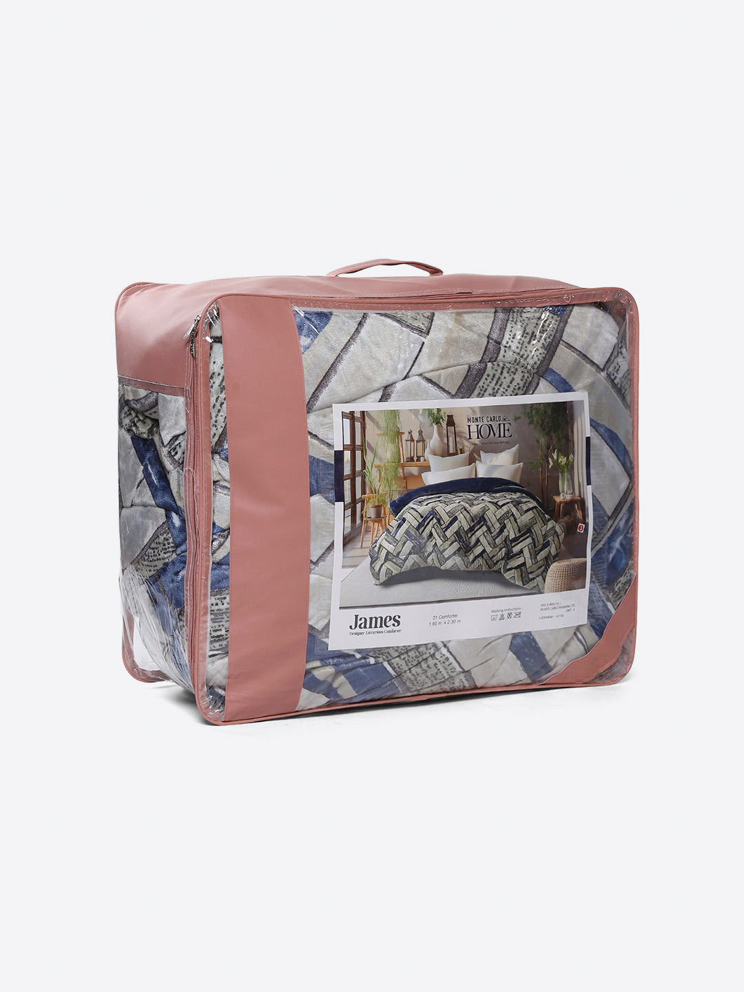 Printed Single Bed 992 GSM Comforter for Winter - (James)