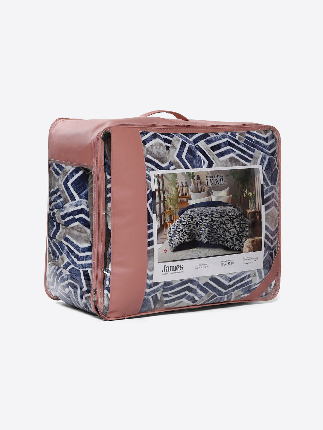 Printed Single Bed 992 GSM Comforter for Winter - (James)