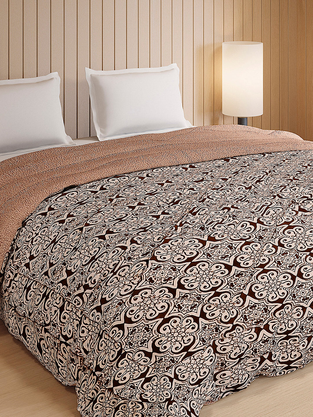 Printed Double Bed 870 GSM Comforter for Winter - (Nixie)