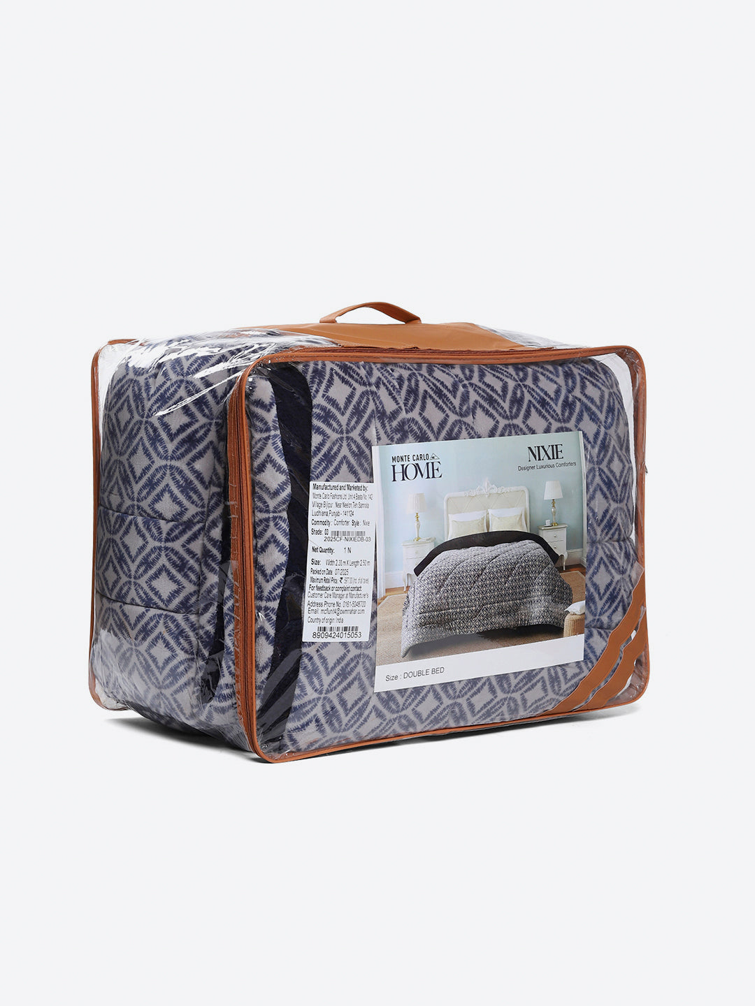 Printed Double Bed 870 GSM Comforter for Winter - (Nixie)