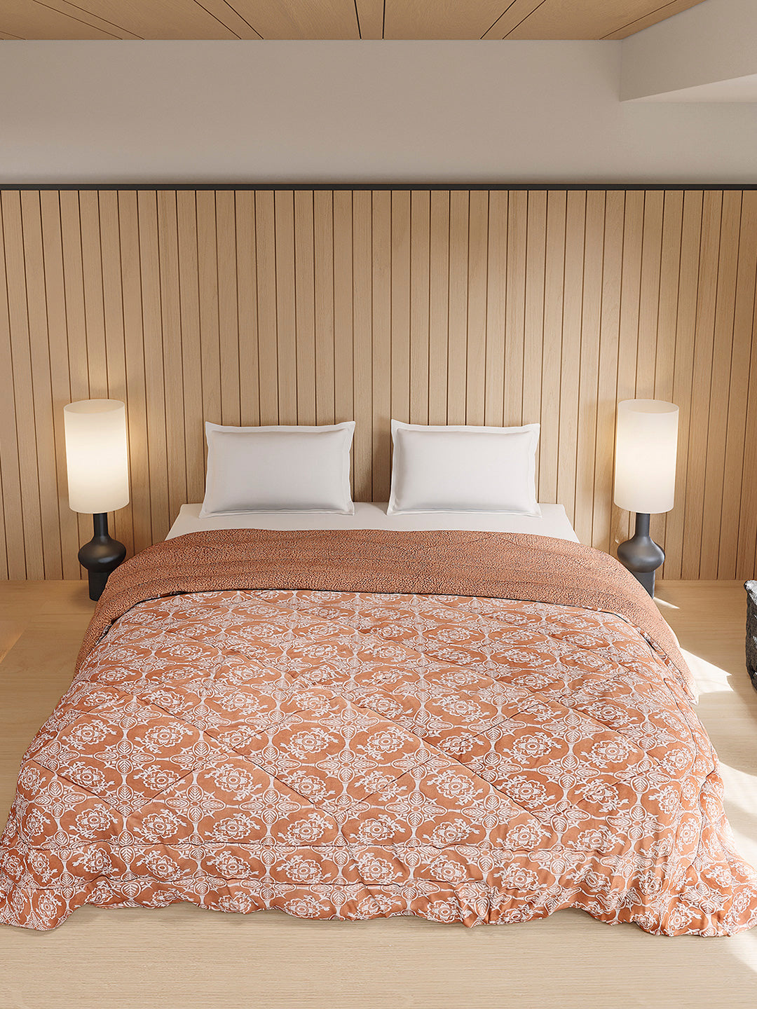 Printed Double Bed 870 GSM Comforter for Winter - (Nixie)