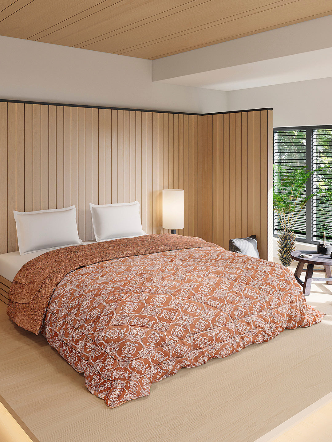 Printed Double Bed 870 GSM Comforter for Winter - (Nixie)