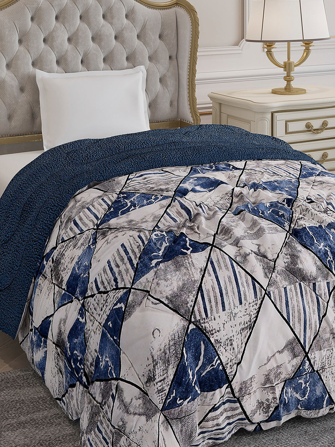 Printed Single Bed 1023 GSM Comforter for Winter - (Ultra)