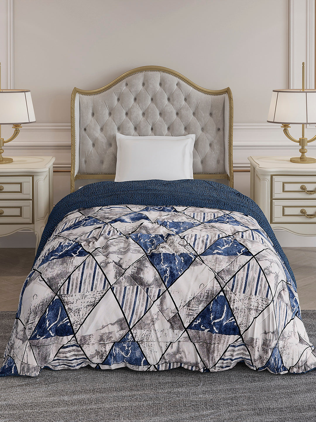 Printed Single Bed 1023 GSM Comforter for Winter - (Ultra)
