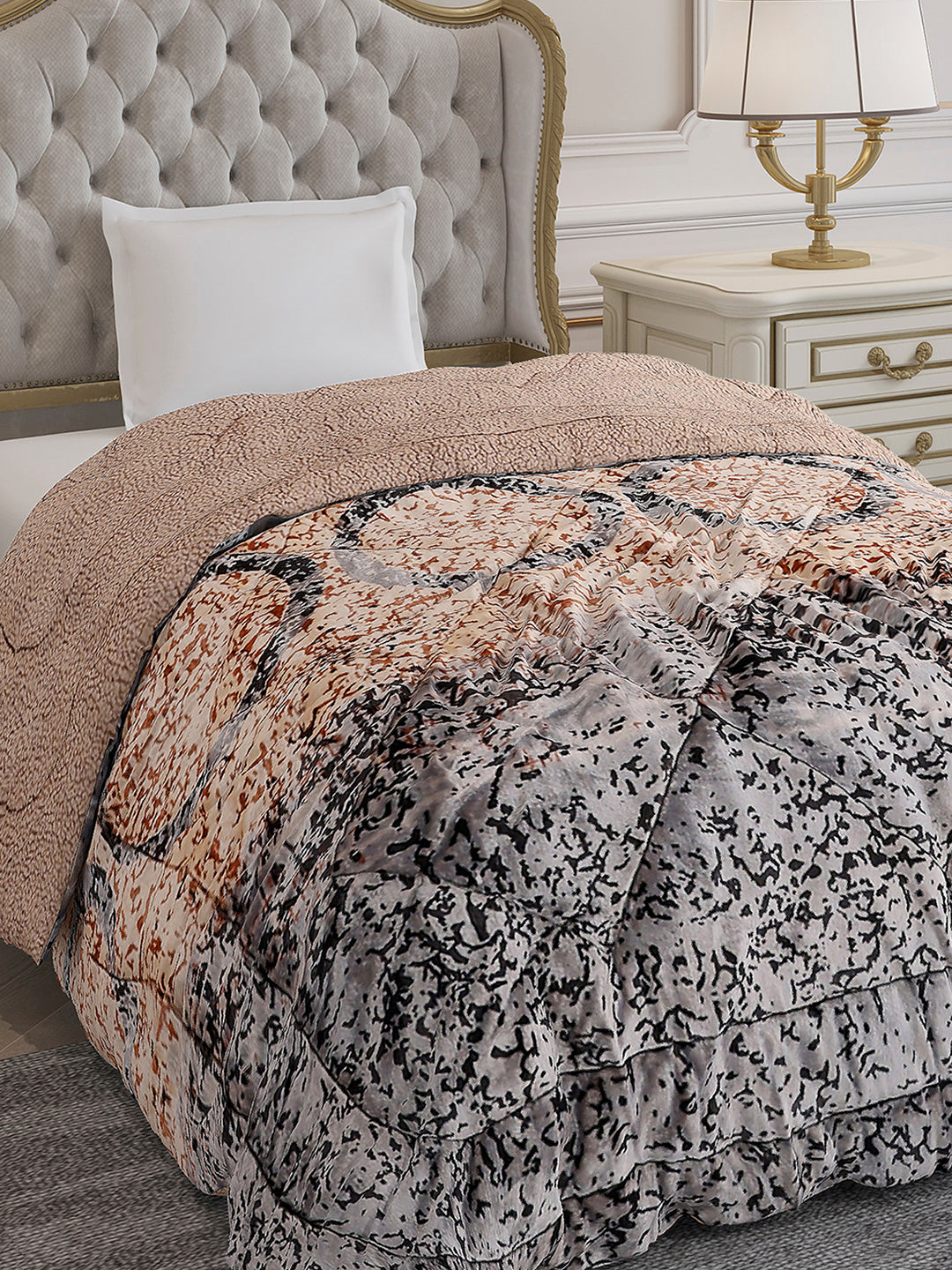 Printed Single Bed 1023 GSM Comforter for Winter - (Ultra)