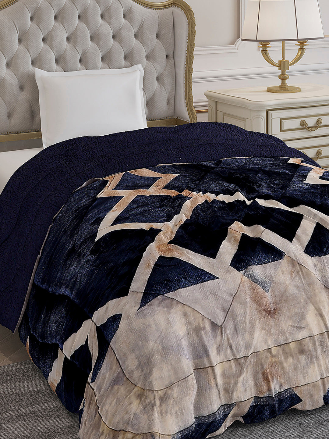 Printed Single Bed 1023 GSM Comforter for Winter - (Ultra)