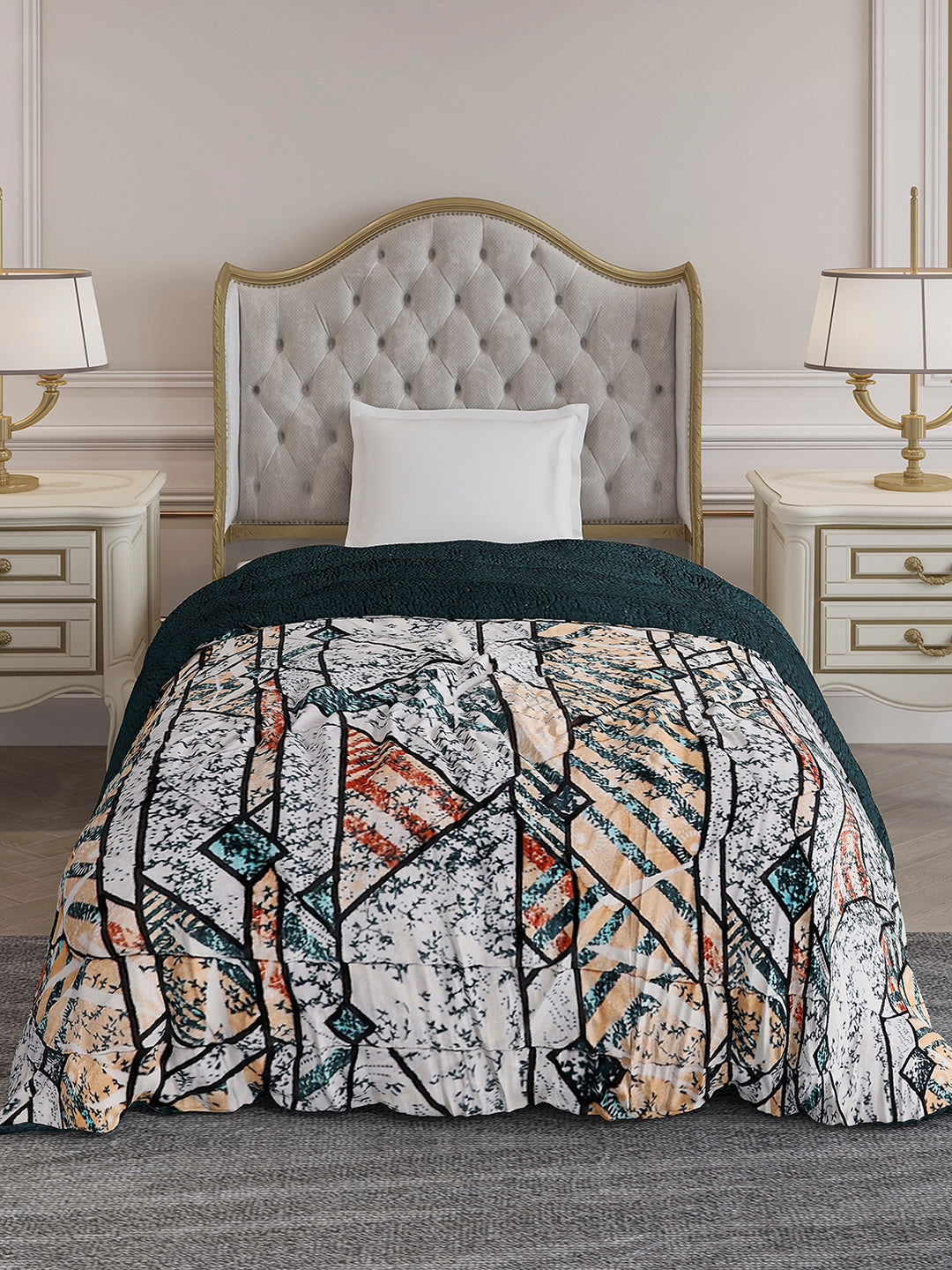 Printed Single Bed 1023 GSM Comforter for Winter - (Ultra)