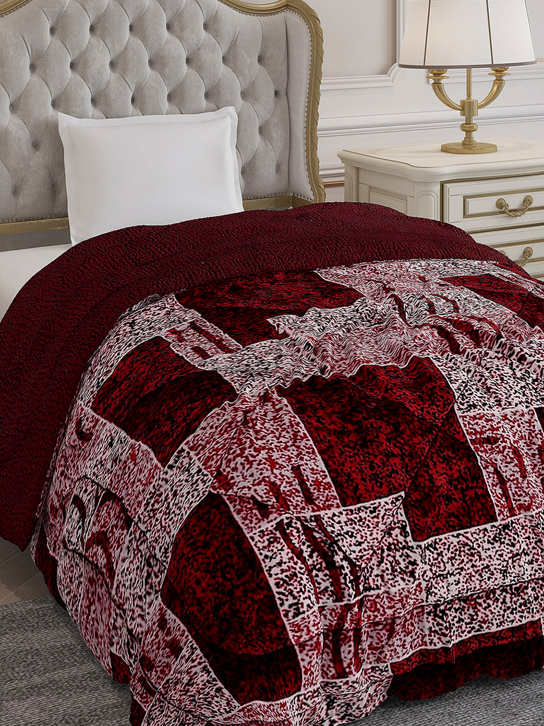 Printed Single Bed 1023 GSM Comforter for Winter - (Ultra)