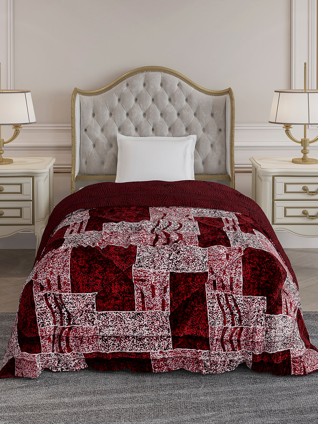 Printed Single Bed 1023 GSM Comforter for Winter - (Ultra)