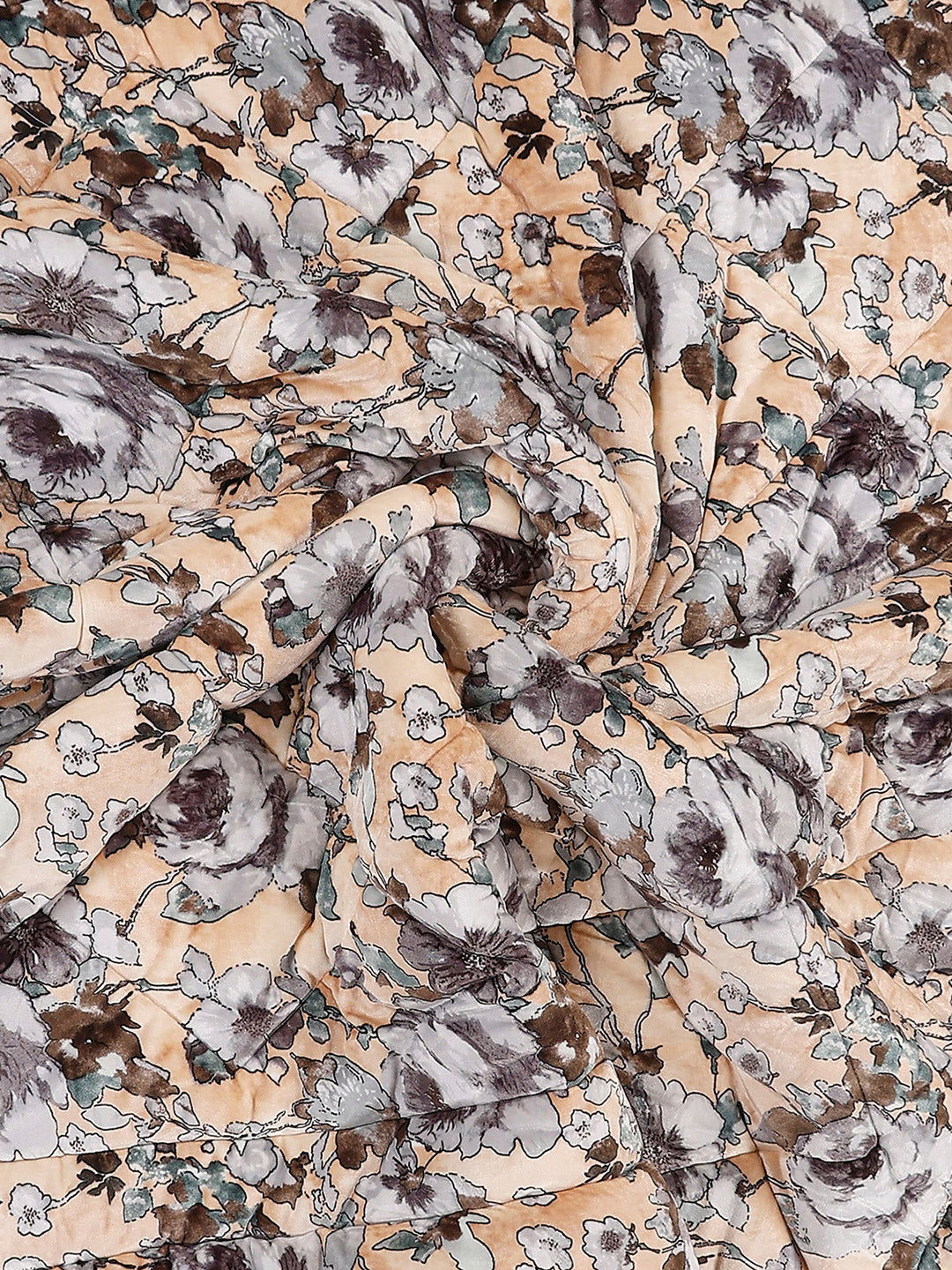 Printed Double Bed 233 GSM Comforter for Mild Winter (Beauty), Weight 855 gm