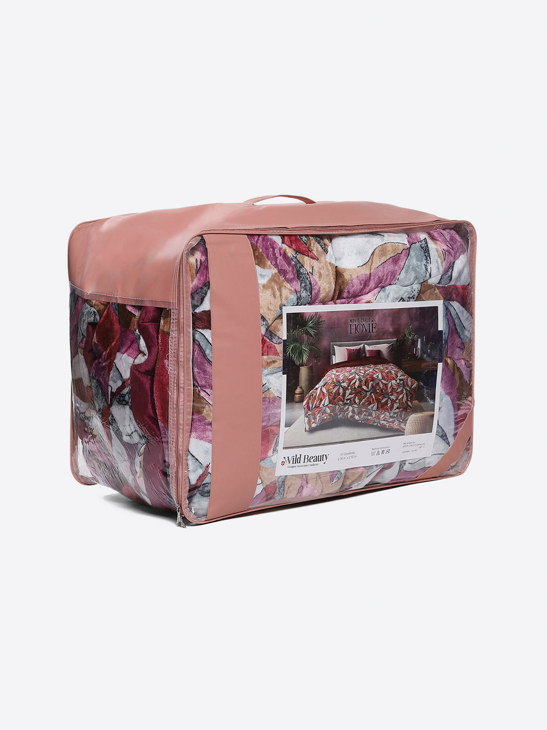 Printed Double Bed 233 GSM Comforter for Mild Winter (Beauty), Weight 855 gm