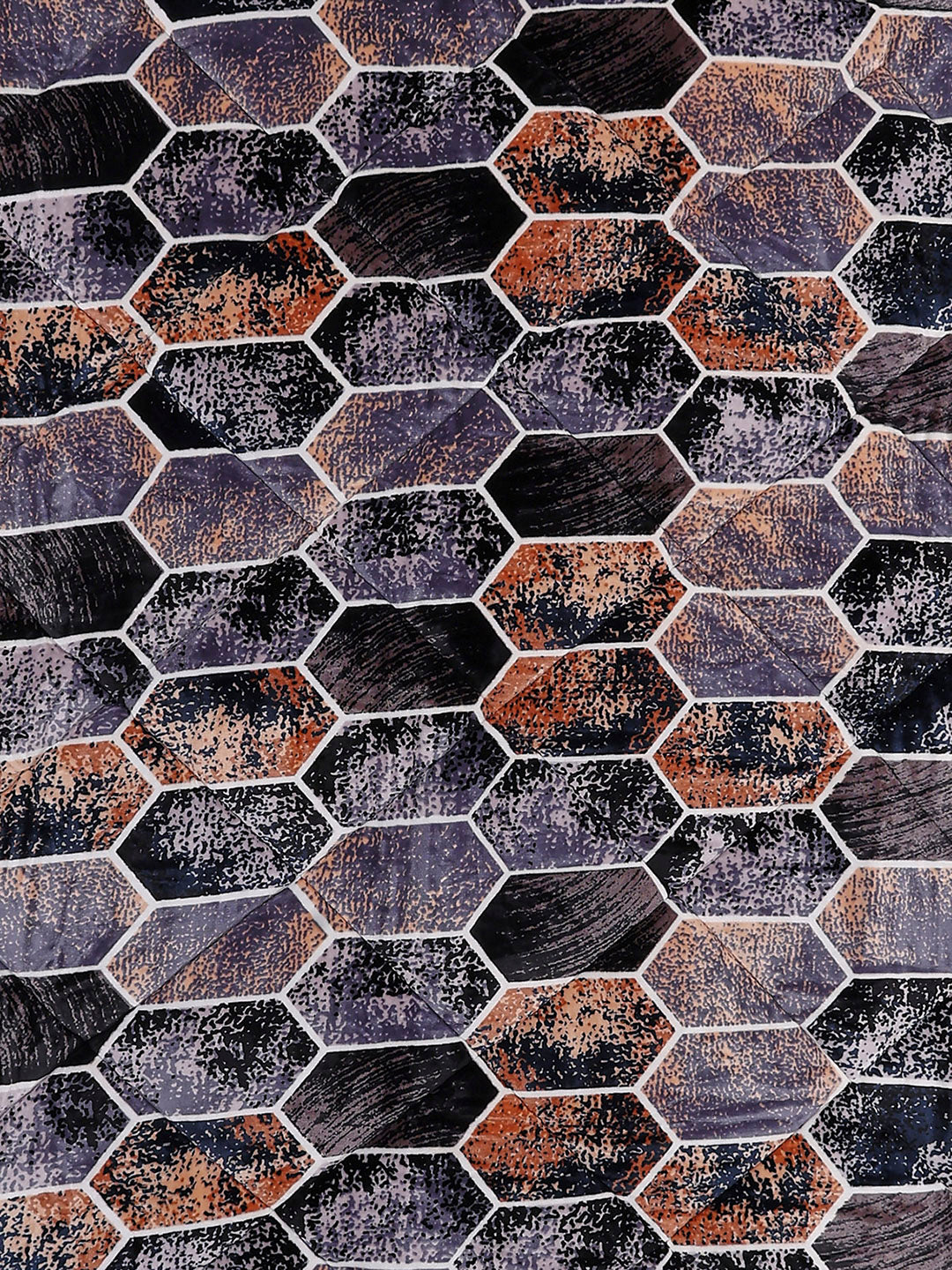 Printed Double Bed 300 GSM Comforter for Mild Winter (Wisdom Gold), Weight 900 gm