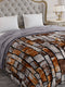 Printed Double Bed 300 GSM Comforter for Mild Winter (Wisdom Gold), Weight 900 gm